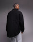 Фото #4 товара Topman borg jacket in black