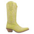 Фото #2 товара Dingo Flirty N' Fun Embroidered Snip Toe Cowboy Womens Green Casual Boots DI171