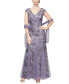 ფოტო #1 პროდუქტის Embellished-Lace Embroidered Illusion Gown & Shawl