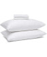 Circles Home 100% Cotton Breathable Pillow Protector with Zipper – White (2 Pack)