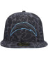 Фото #3 товара Men's Black Los Angeles Chargers Amoeba Camo 59FIFTY Fitted Hat
