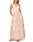 Aidan Mattox Embroidered Mesh Ballgown Women's 10