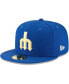 Фото #1 товара Men's Blue Seattle Mariners Cooperstown Collection Wool 59FIFTY Fitted Hat