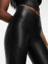 Фото #3 товара Spanx faux leather moto leggings in black