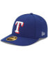 Фото #4 товара Men's Royal Texas Rangers Game Authentic Collection On-Field Low Profile 59FIFTY Fitted Hat