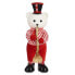 Decorative Figure Bear Trumpet White Black Red polystyrene 15 x 46 x 25 cm (2 Units)