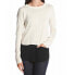 Bass Women's Long Sleeve Colorblocked Sweater Pearl Black S