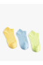 Фото #3 товара Basic 3'lü Patik Çorap Seti Çok Renkli