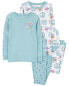 Фото #14 товара Kid 4-Piece Peace Sign 100% Snug Fit Cotton Pajamas 7