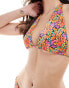 Bright Swimwear ivy tropical night bandeau bikini top in multi