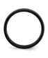 ფოტო #2 პროდუქტის Stainless Steel Polished Black IP-plated 6mm Band Ring