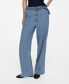 ფოტო #1 პროდუქტის Women's Belt Flowy Pants