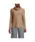 Women's Cable Ottoman Relaxed Long Sleeve Cowl Neck Top Coriander heather, XSmall - фото #1