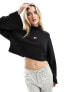 Фото #3 товара Tommy Jeans relaxed cropped badge turtleneck in black