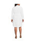 Фото #3 товара Plus Size Long Sleeve Linen Shirt Dress