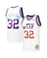 Men's Karl Malone White Utah Jazz 1991-92 Hardwood Classics Reload 3.0 Swingman Jersey