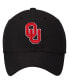 Фото #3 товара Men's Black Oklahoma Sooners Primary Logo Staple Adjustable Hat