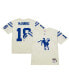 Фото #1 товара Men's Peyton Manning Cream Indianapolis Colts Chainstitch Legacy Jersey