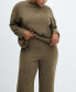 ფოტო #7 პროდუქტის Women's Straight Knitted Pants