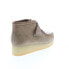 Фото #16 товара Clarks Wallabee Wedge 26163281 Womens Brown Suede Lace Up Chukkas Boots