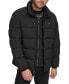 Фото #1 товара Пуховик мужской Calvin Klein Men's Puffer With Set In Bib Detail, созданный для Macy's.