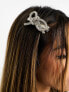 Фото #7 товара Easilocks ASOS Exclusive Diamond Bow Hair Clip x2 - Silver