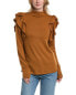 Фото #1 товара Luxe Always Ruffle Sweater Women's Brown S