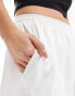 Weekday Ada track shorts with pull-on elasticated waistband in white