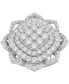 ფოტო #3 პროდუქტის Diamond Flower Cluster Ring (3 ct. t.w.) in 10k White Gold