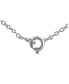 Фото #3 товара Elegant Sterling Silver with Cubic Zirconia Bubble Brushed Necklace