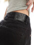 Фото #9 товара Stradivarius ripped denim short in black wash