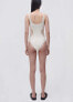 Simkhai Womens Arianne Crochet Trim One Piece Swimsuit White Size Medium