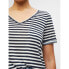 ფოტო #7 პროდუქტის OBJECT Tessi Slub short sleeve v neck T-shirt