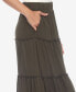 ფოტო #3 პროდუქტის Women's Tiered Maxi Skirt