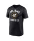 ფოტო #3 პროდუქტის Men's Jackie Robinson Black Brooklyn Dodgers Cooperstown Collection Breaking Barriers Performance T-shirt