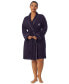 ფოტო #2 პროდუქტის Women's Plus Size Shawl-Collar Robe