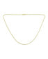 ფოტო #2 პროდუქტის Thin Lightweight 1.2MM Strong Solid 14K Yellow Gold OverlaySterling Silver Figaro Link Chain Necklace For Women 20 Inch