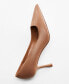 Фото #4 товара Туфли женские MANGO на каблуке из натуральной кожи