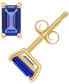 ფოტო #6 პროდუქტის Tanzanite Stud Earrings (1/2 ct. t.w.) in 14k Gold (Also in Emerald, Ruby & Sapphire)