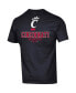 Men's Black Cincinnati Bearcats Stack 2-Hit T-shirt