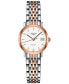 ფოტო #1 პროდუქტის Women's Automatic The Longines Elegant Collection Two-Tone Stainless Steel Bracelet Watch 26mm L43095127
