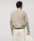 Men's Ribbed Round-Neck Sweater