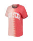 Фото #3 товара Women's Scarlet Ohio State Buckeyes Find Your Groove Split-Dye T-shirt