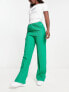 Фото #4 товара Urban Revivo straight leg trousers in green