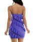 Juniors' Ruffled Bodycon Dress