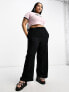 Фото #1 товара ASOS DESIGN Curve elastic waist tailored trouser in black