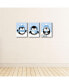 Фото #3 товара Winter Penguins Holiday Nursery Wall Art & Christmas Home Decor 7.5" x 10" 3 Ct