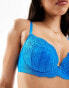 Фото #2 товара Ann Summers Sexy Lace Planet plunge bra in cobalt blue