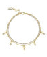 ფოტო #1 პროდუქტის Giovanna Layered Crystal Women's Anklet