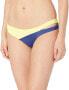 Фото #1 товара Seafolly 173901 Women's Split Side Brazilian Bikini Bottom Swimsuit Blue Sz US 6